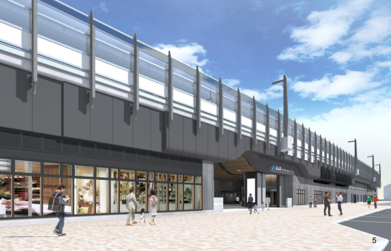 高架後のJR松山駅西口イメージ