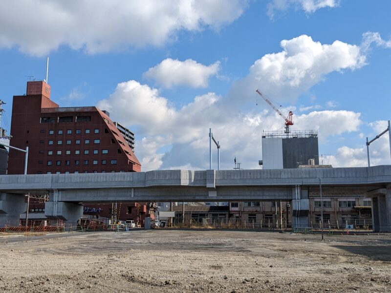 JR松山駅周辺再開発工事