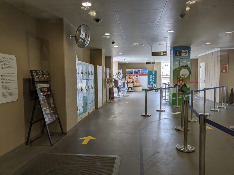 松山城ロープウェイ駅 コインロッカー