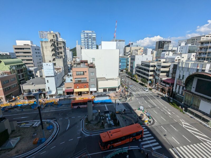 松山市駅前広場整備状況