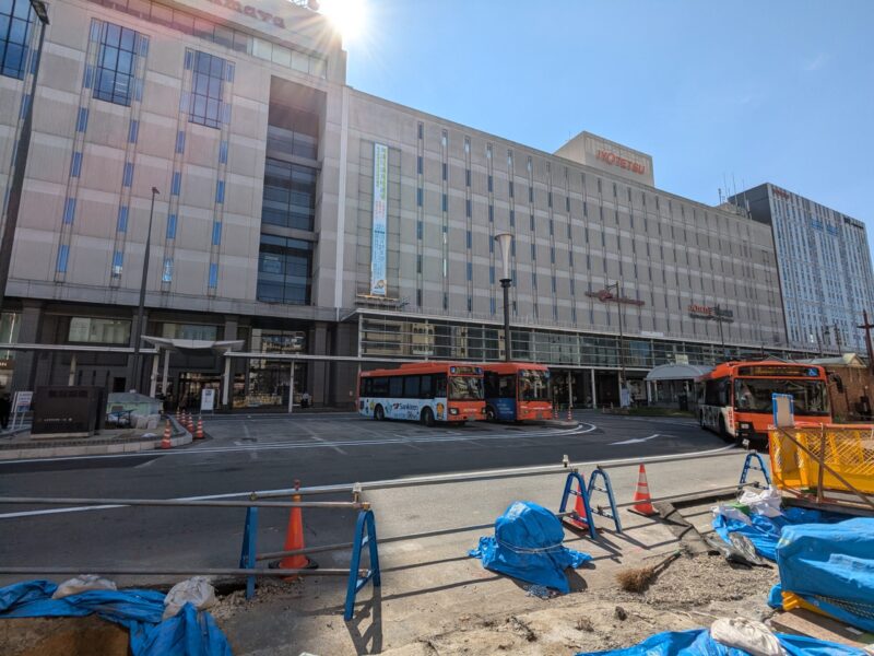 松山市駅前広場整備状況