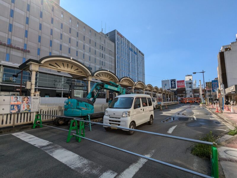 松山市駅前広場整備状況