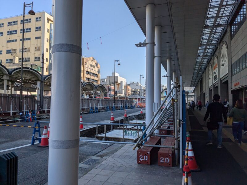 松山市駅前広場整備状況