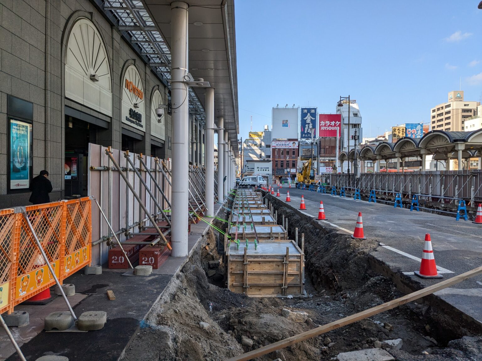 松山市駅前広場整備状況