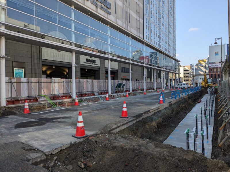 松山市駅前広場整備状況