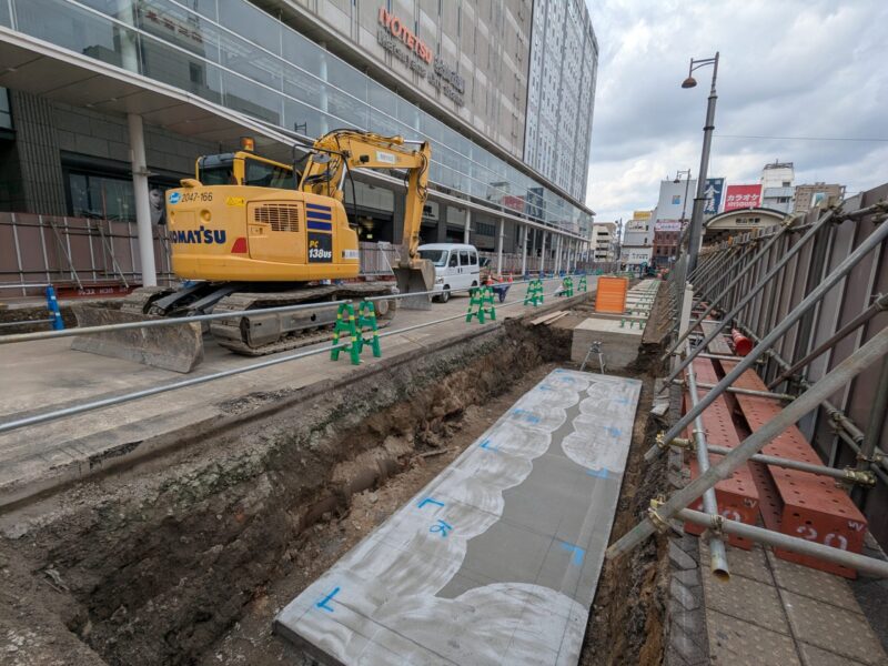 松山市駅前広場整備状況