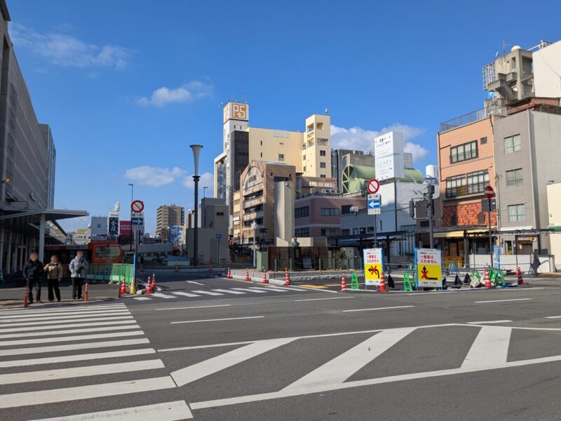 松山市駅前広場整備状況