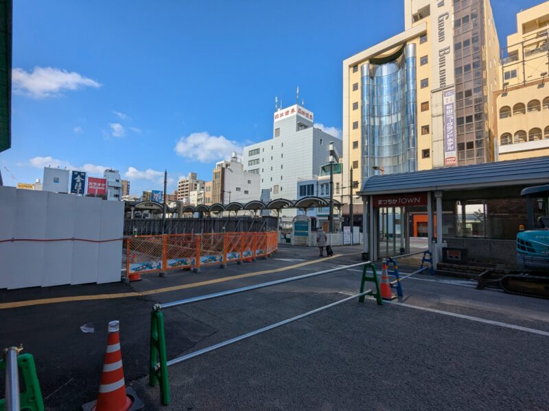 松山市駅前広場整備状況