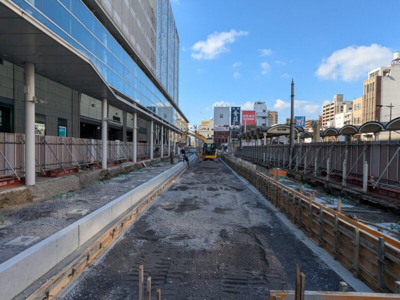 松山市駅前広場整備状況