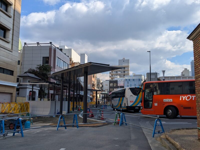 松山市駅前広場整備状況