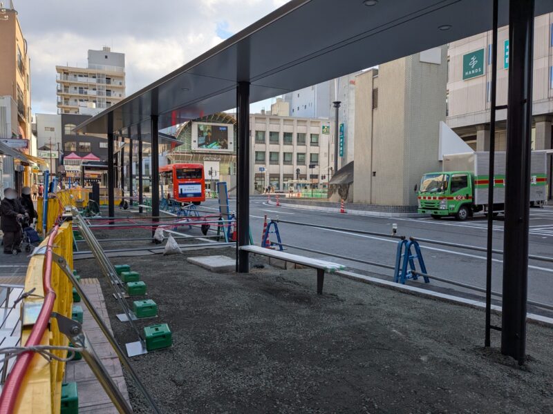 松山市駅前広場整備状況