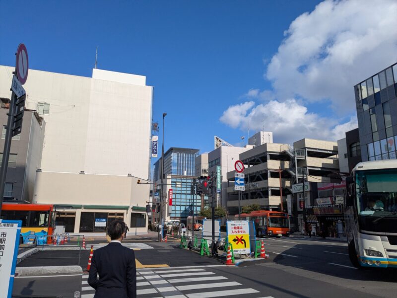 松山市駅前広場整備状況