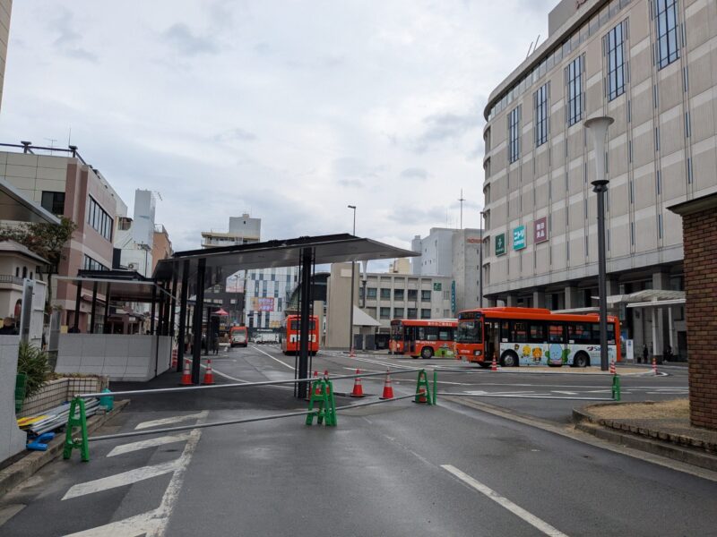 松山市駅前広場整備状況