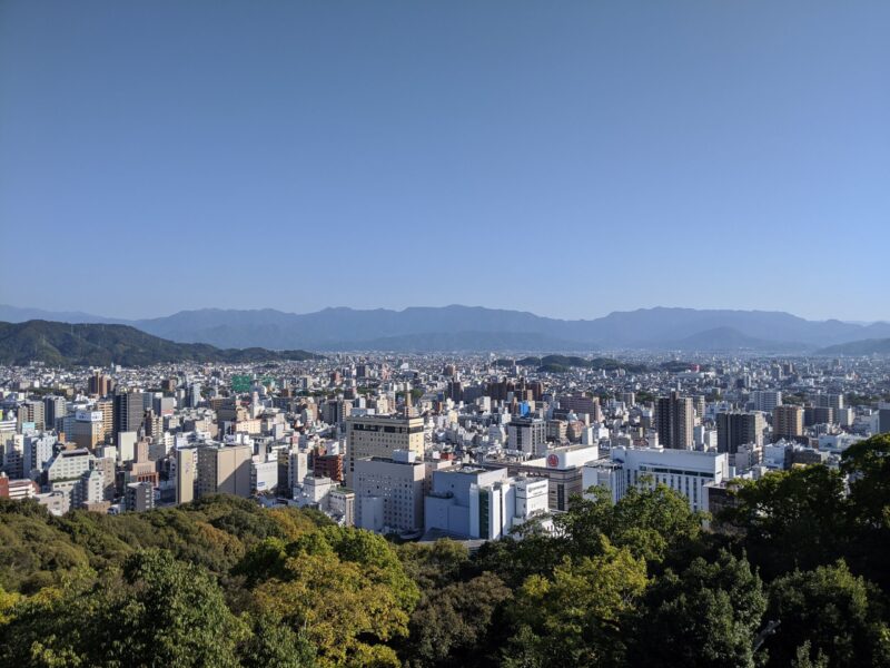 松山城からの眺め