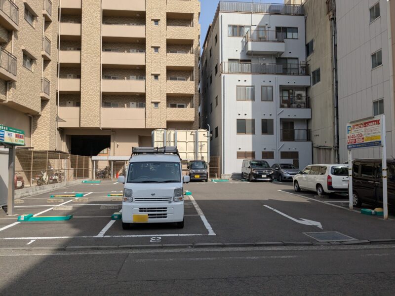 松山市駅周辺でおすすめの駐車場「第一開発 三番町6丁目パーク」