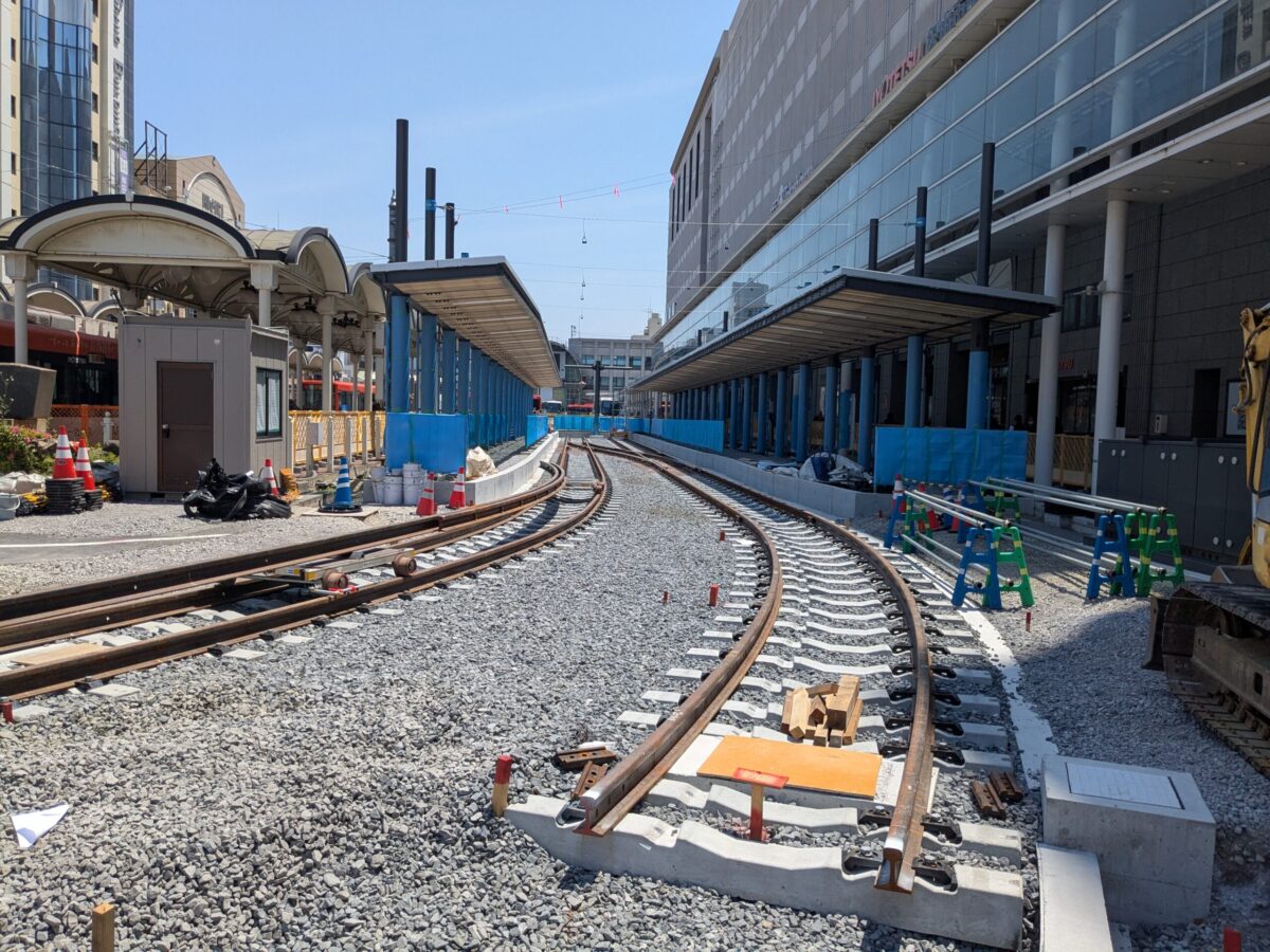 松山市駅前広場整備状況