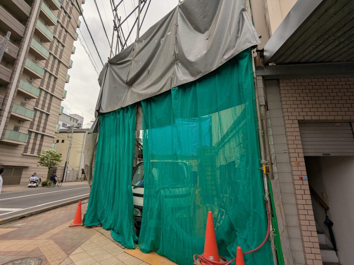 銀天街入口(大街道1丁目)解体工事