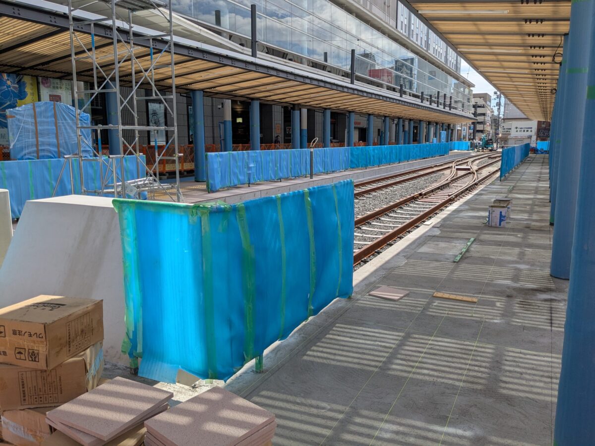 【再開発】松山市駅前広場整備状況|愛媛県松山市