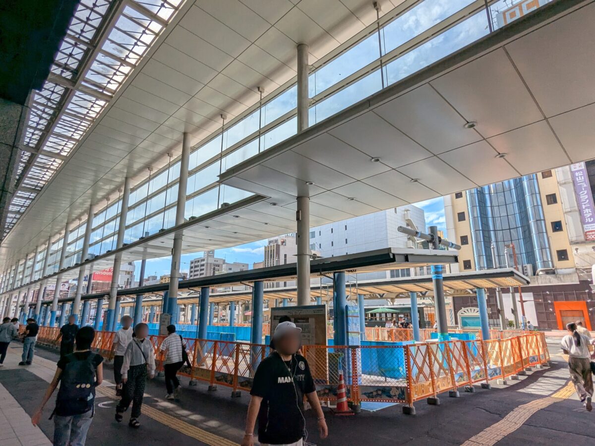 【再開発】松山市駅前広場整備状況|愛媛県松山市