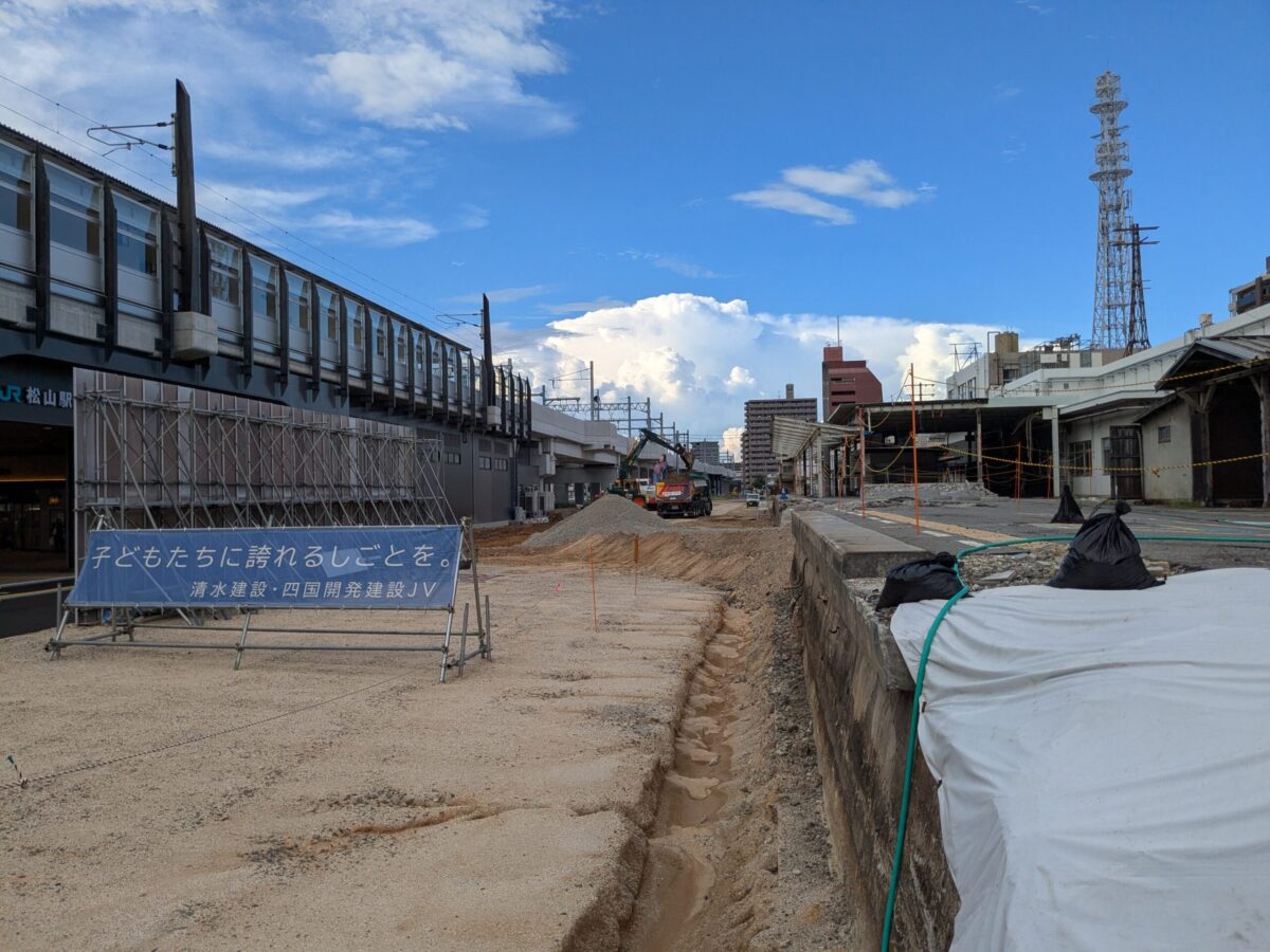 JR松山駅周辺再開発進捗状況
