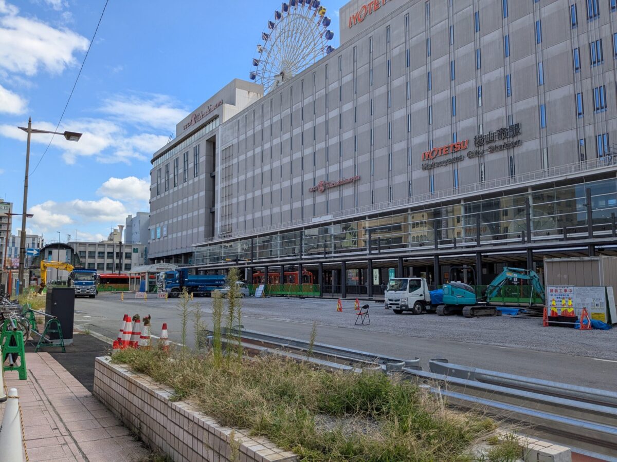 【再開発】松山市駅前広場整備状況|愛媛県松山市