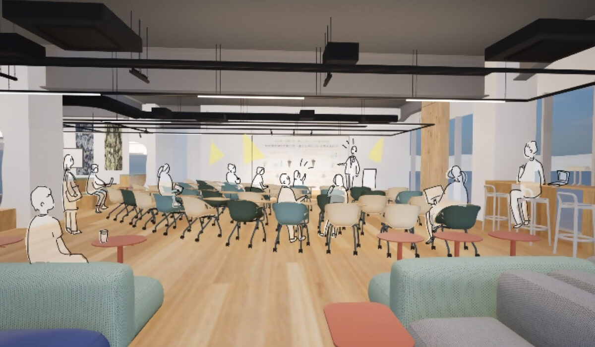 愛媛県庁第二別館「E:N BASE（エンベース）」｜完成イメージ図