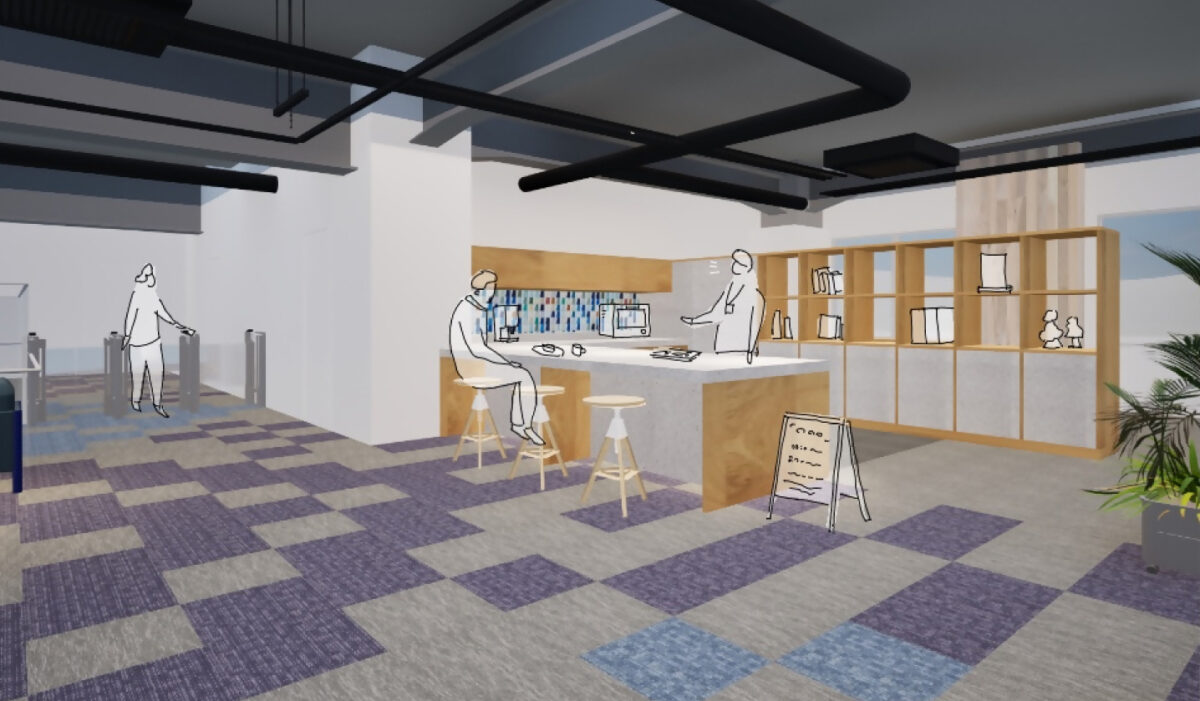 愛媛県庁第二別館「E:N BASE（エンベース）」｜完成イメージ図