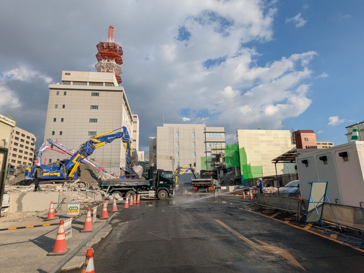 (旧)NTT西日本 四国支店解体工事・NTT松山一番町プロジェクト｜愛媛県松山市