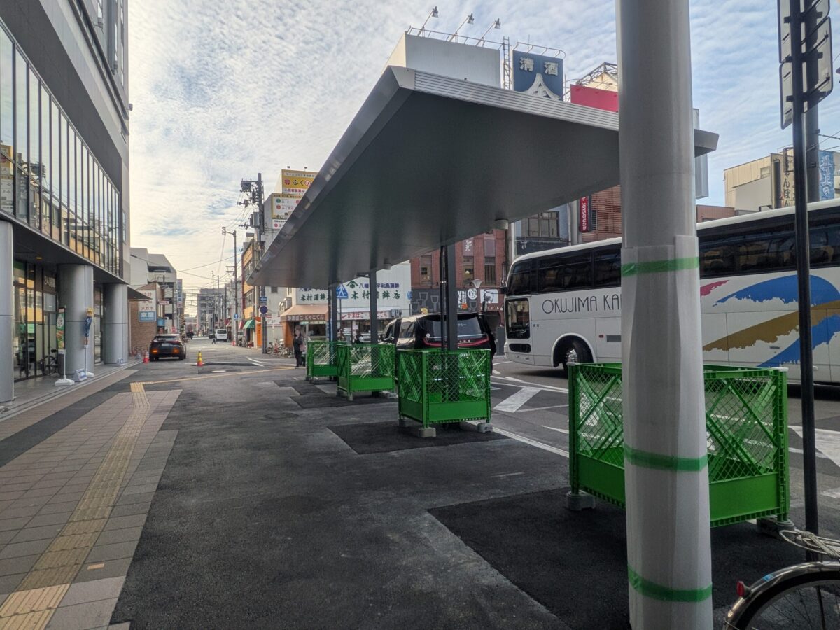 【再開発】松山市駅前広場整備状況|愛媛県松山市
