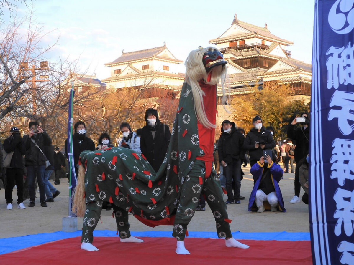 令和8年 松山城でお正月