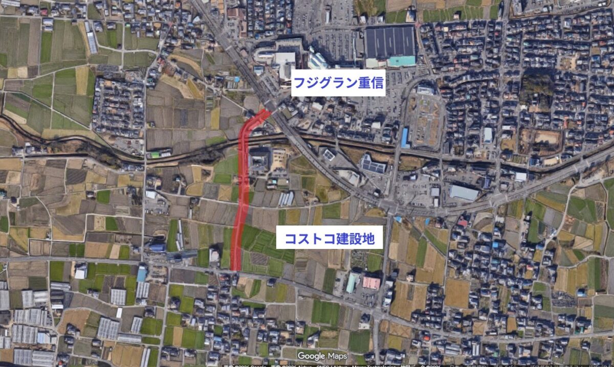 コストコ東温倉庫店｜道路改良工事｜愛媛県東温市