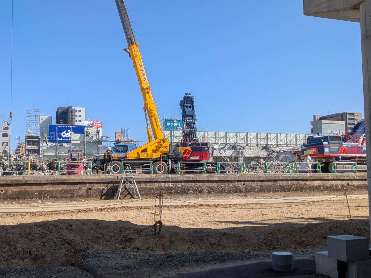 JR松山駅周辺再開発進捗状況|愛媛県松山市