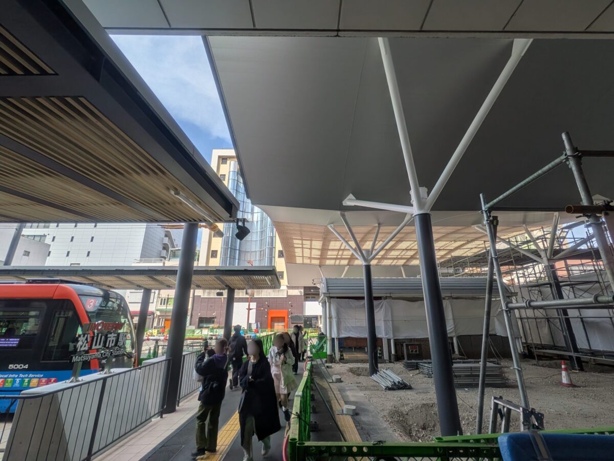 【再開発】松山市駅前広場整備状況|愛媛県松山市