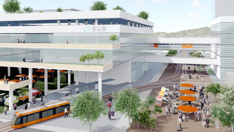 松山駅周辺まちづくりプラン|完成イメージ図