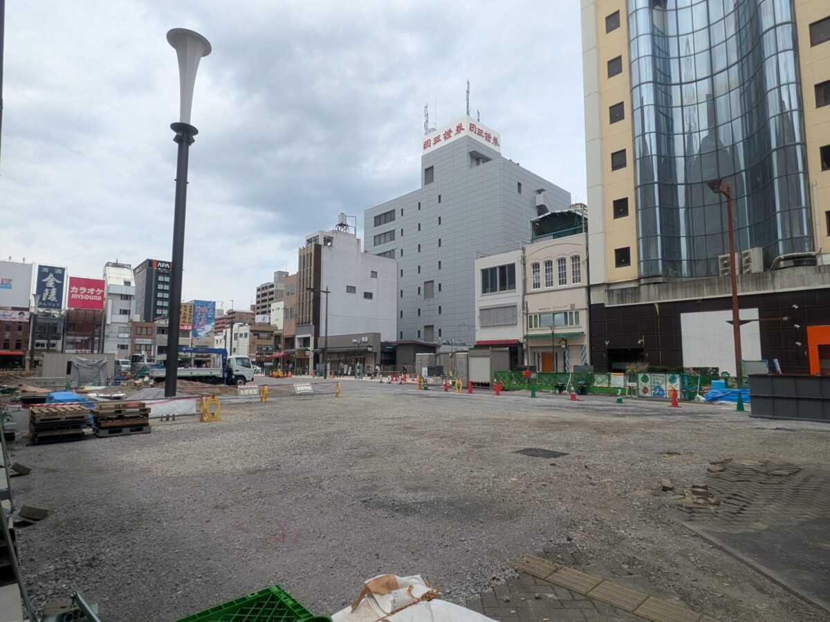 【再開発】松山市駅前広場整備状況｜愛媛県松山市
