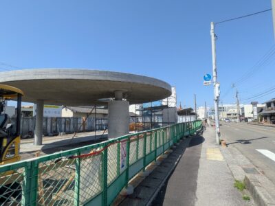 伊予鉄道郡中港駅前ポケットパーク整備工事｜愛媛県伊予市