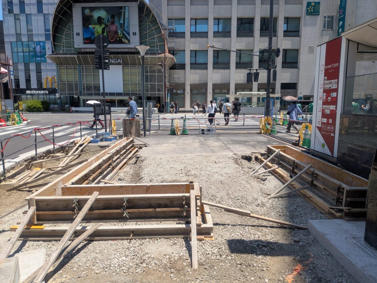 【再開発】松山市駅前広場整備状況|愛媛県松山市