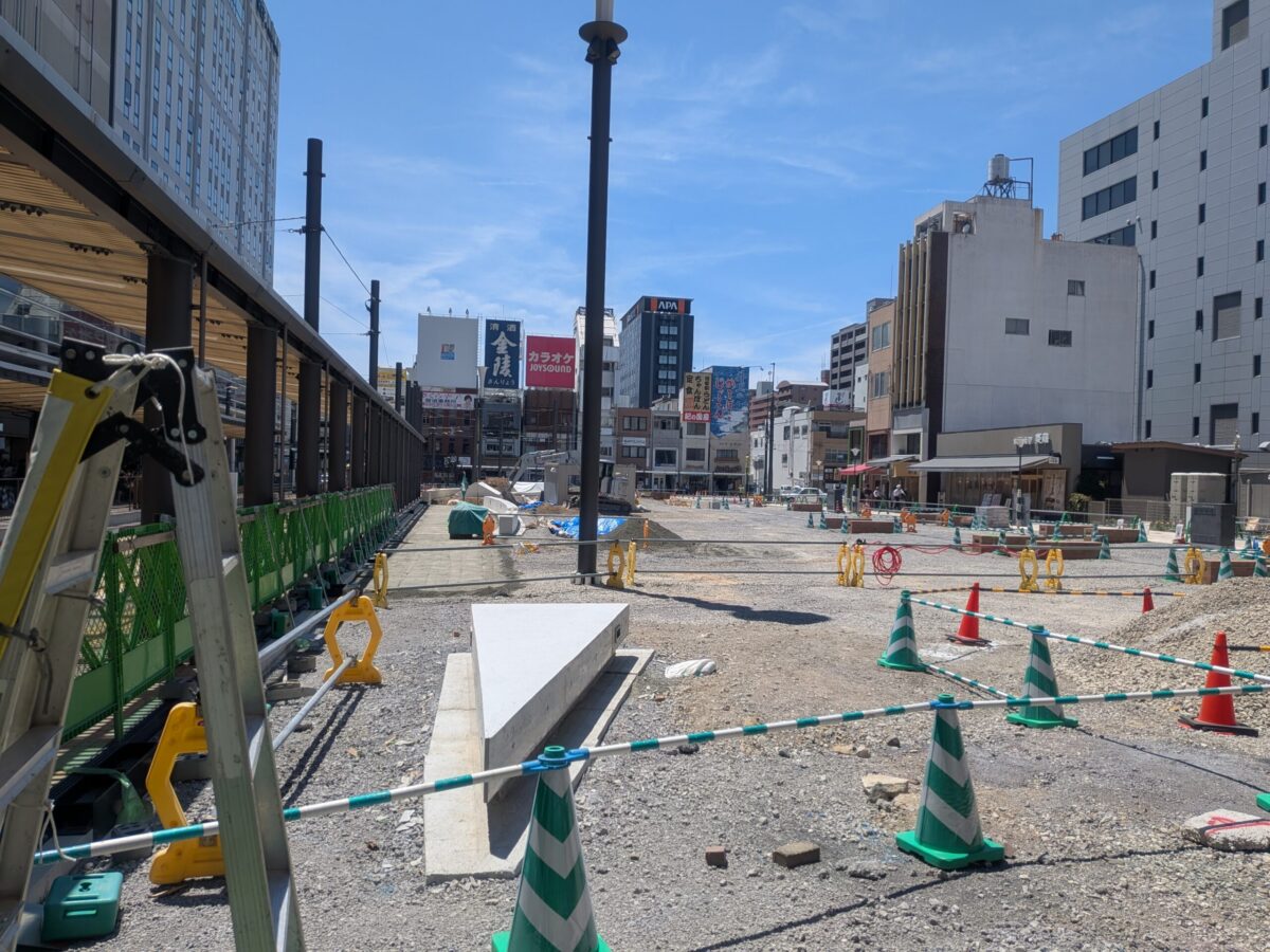 【再開発】松山市駅前広場整備状況｜愛媛県松山市