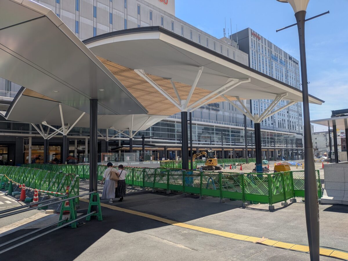 【再開発】松山市駅前広場整備状況｜愛媛県松山市