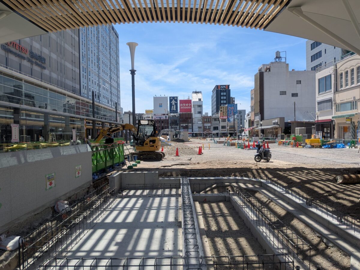【再開発】松山市駅前広場整備状況｜愛媛県松山市