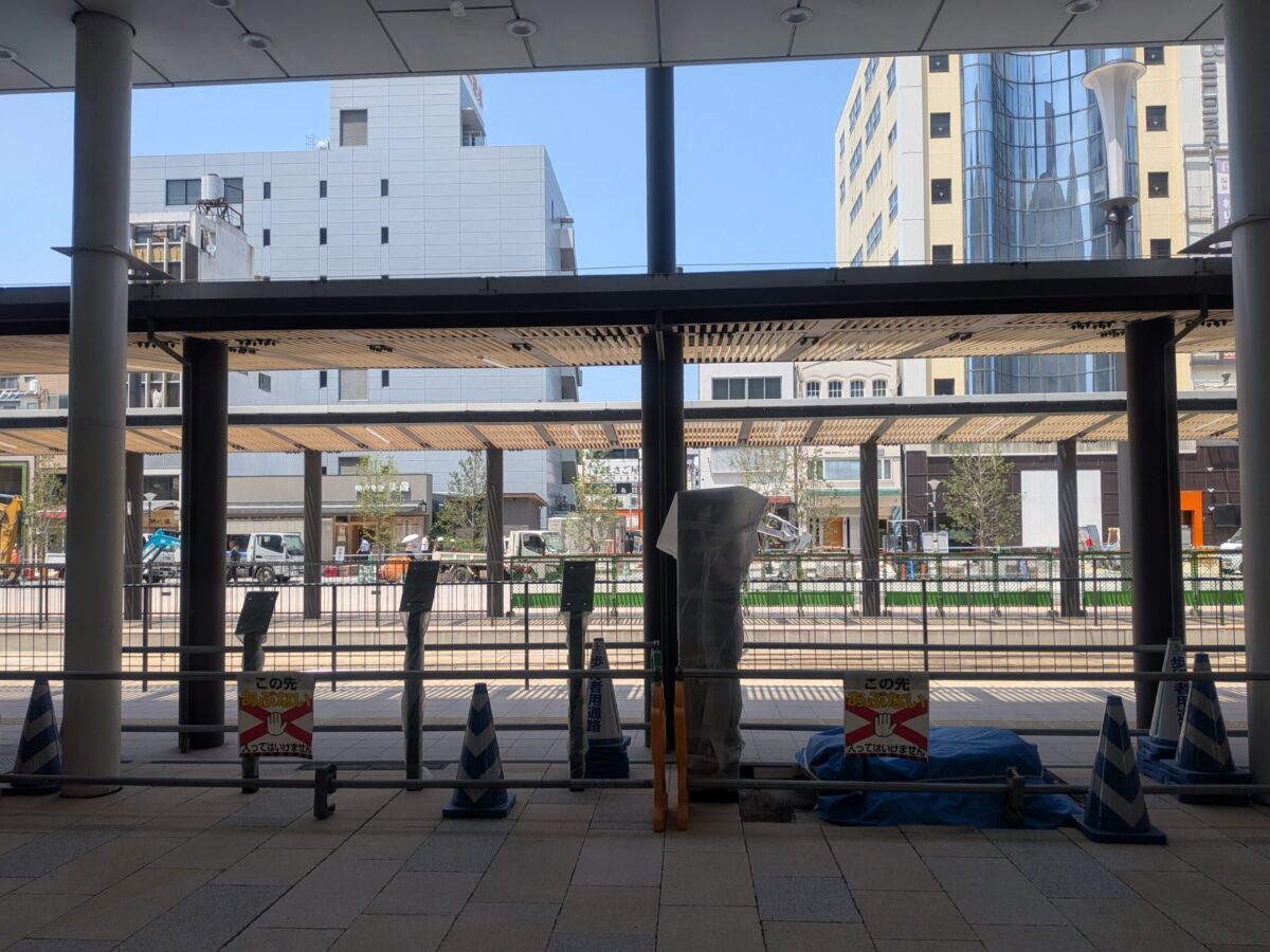 【再開発】松山市駅前広場整備状況|愛媛県松山市