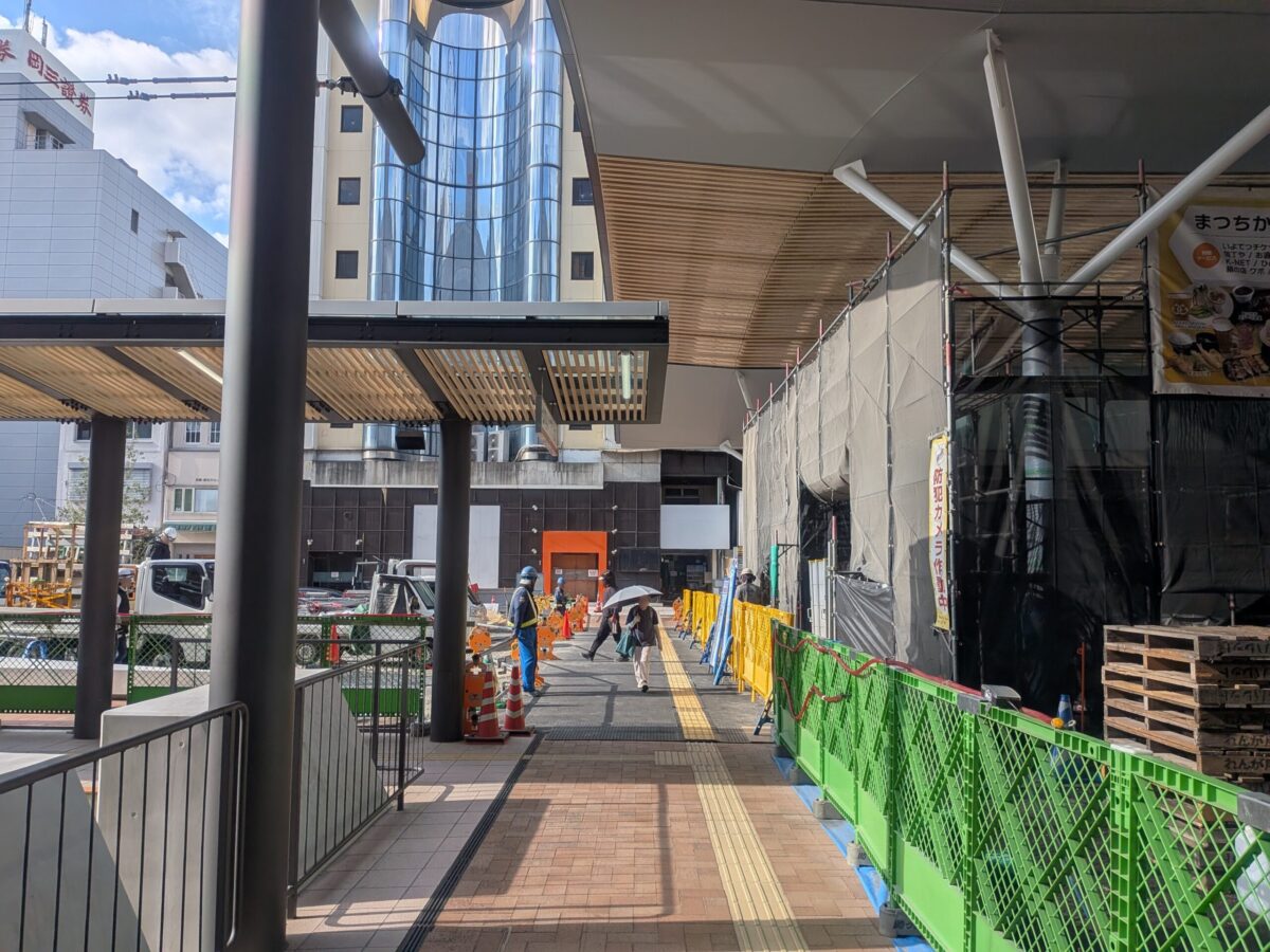 【再開発】松山市駅前広場整備状況｜愛媛県松山市