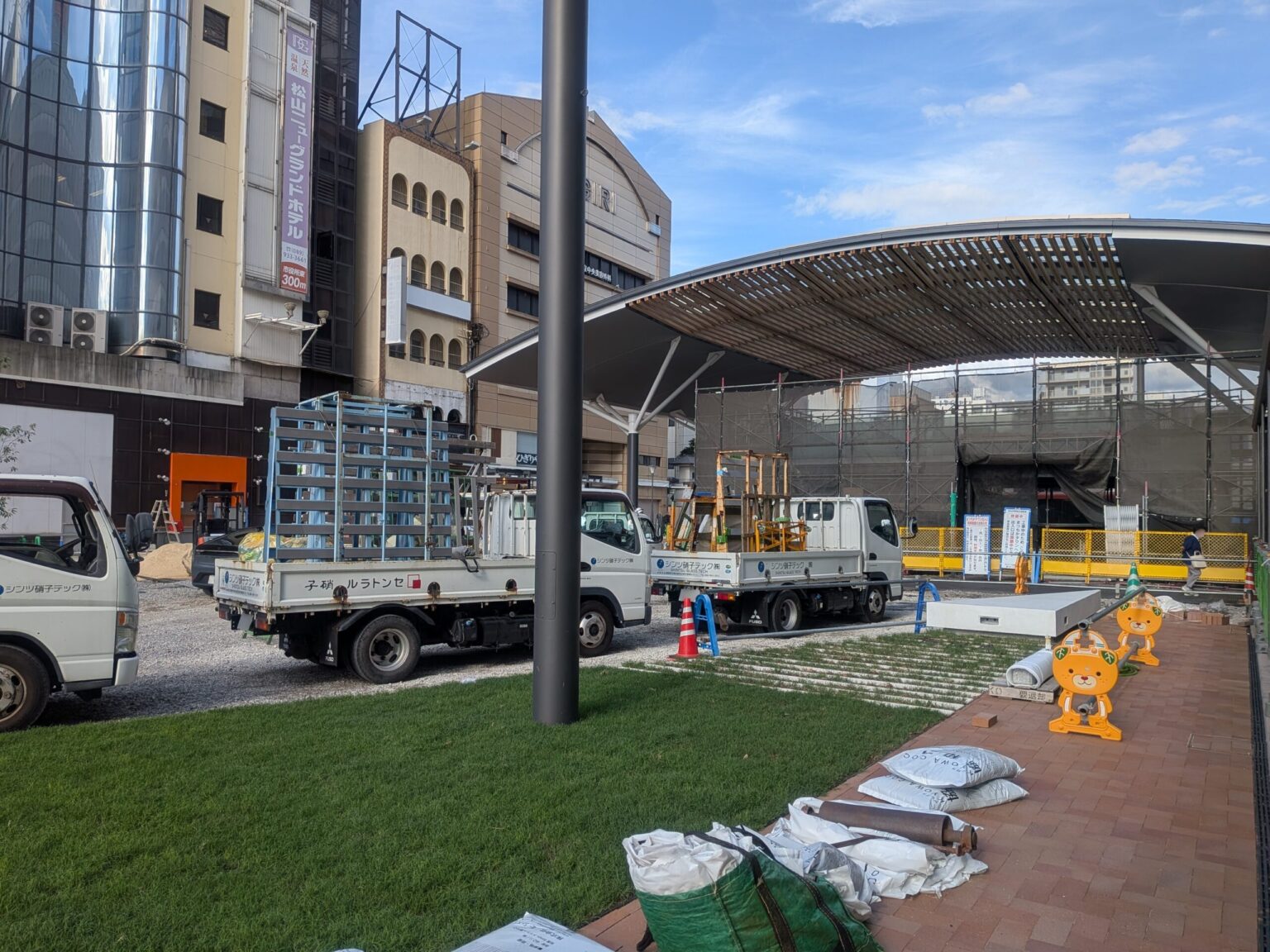 【再開発】松山市駅前広場整備状況｜愛媛県松山市