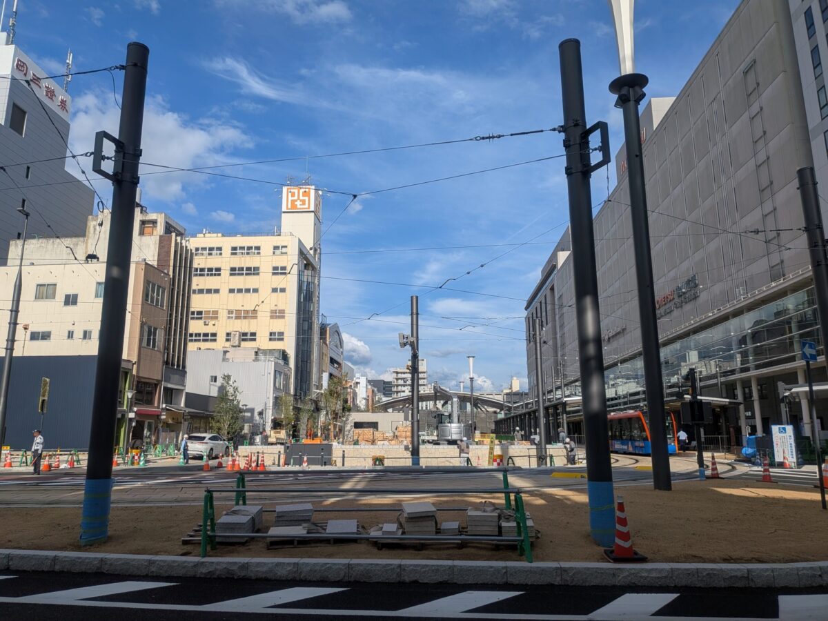 【再開発】松山市駅前広場整備状況｜愛媛県松山市
