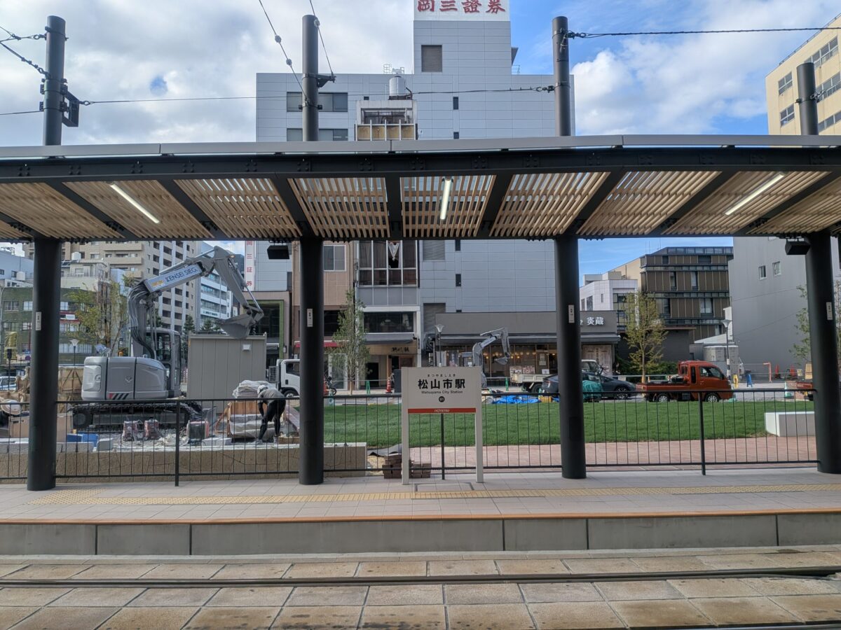 【再開発】松山市駅前広場整備状況｜愛媛県松山市