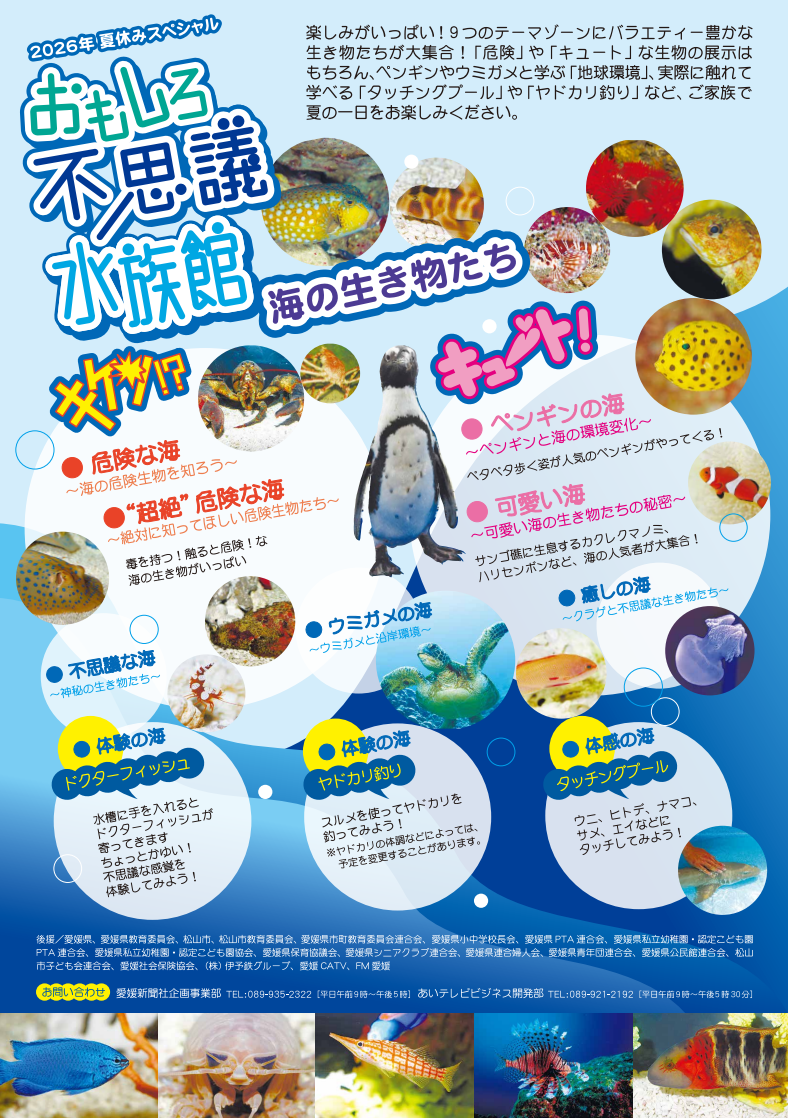 おもしろ不思議水族館2026|いよてつ高島屋|愛媛県松山市