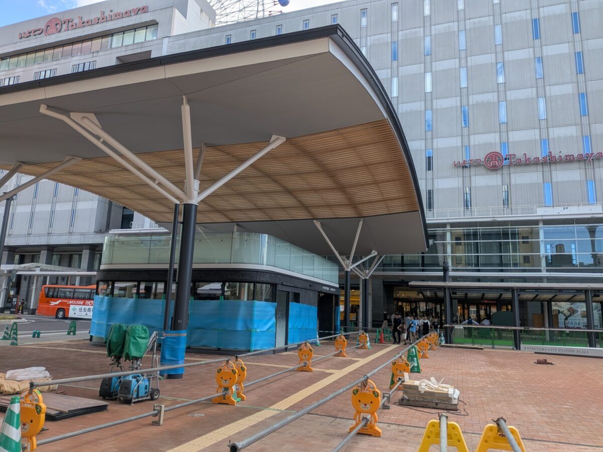 【再開発】松山市駅前広場整備状況|愛媛県松山市